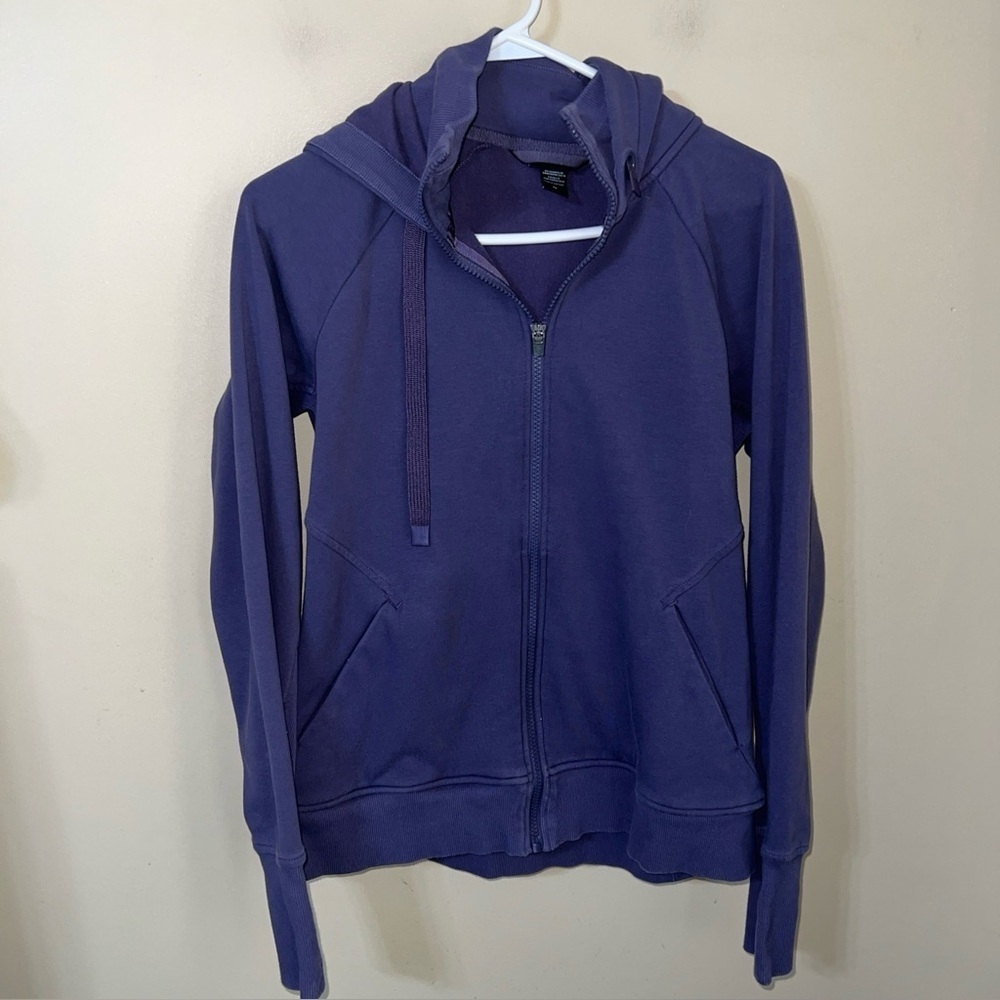 Athleta Triumph Nightfall Purple Zip-Up Hoodie Medium